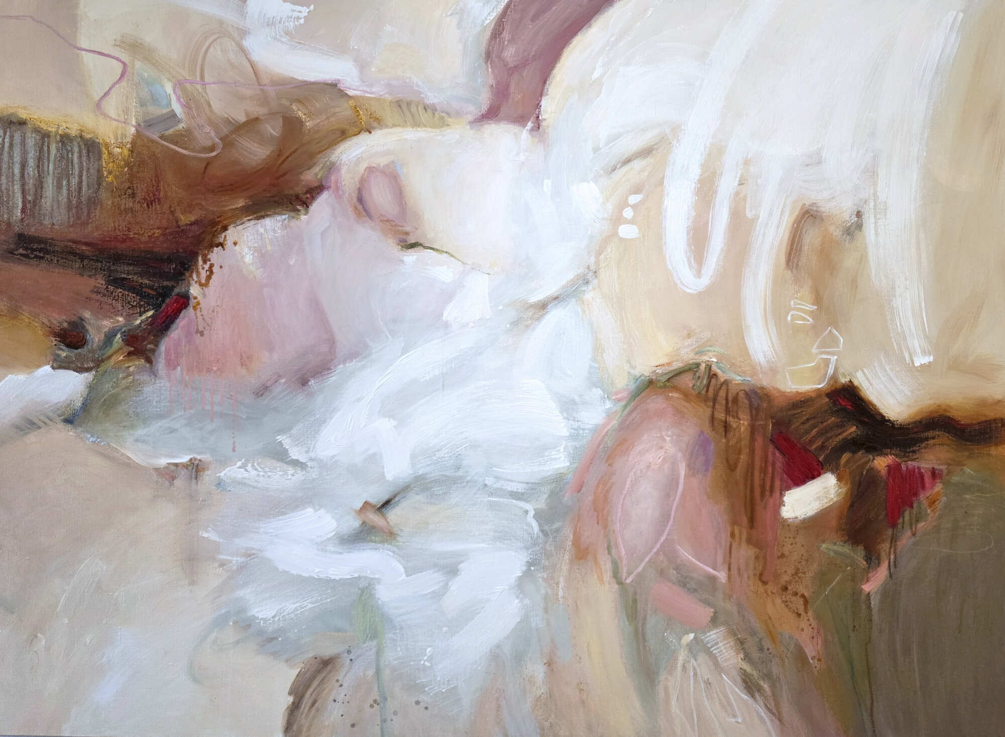 абстракция с розовым купить