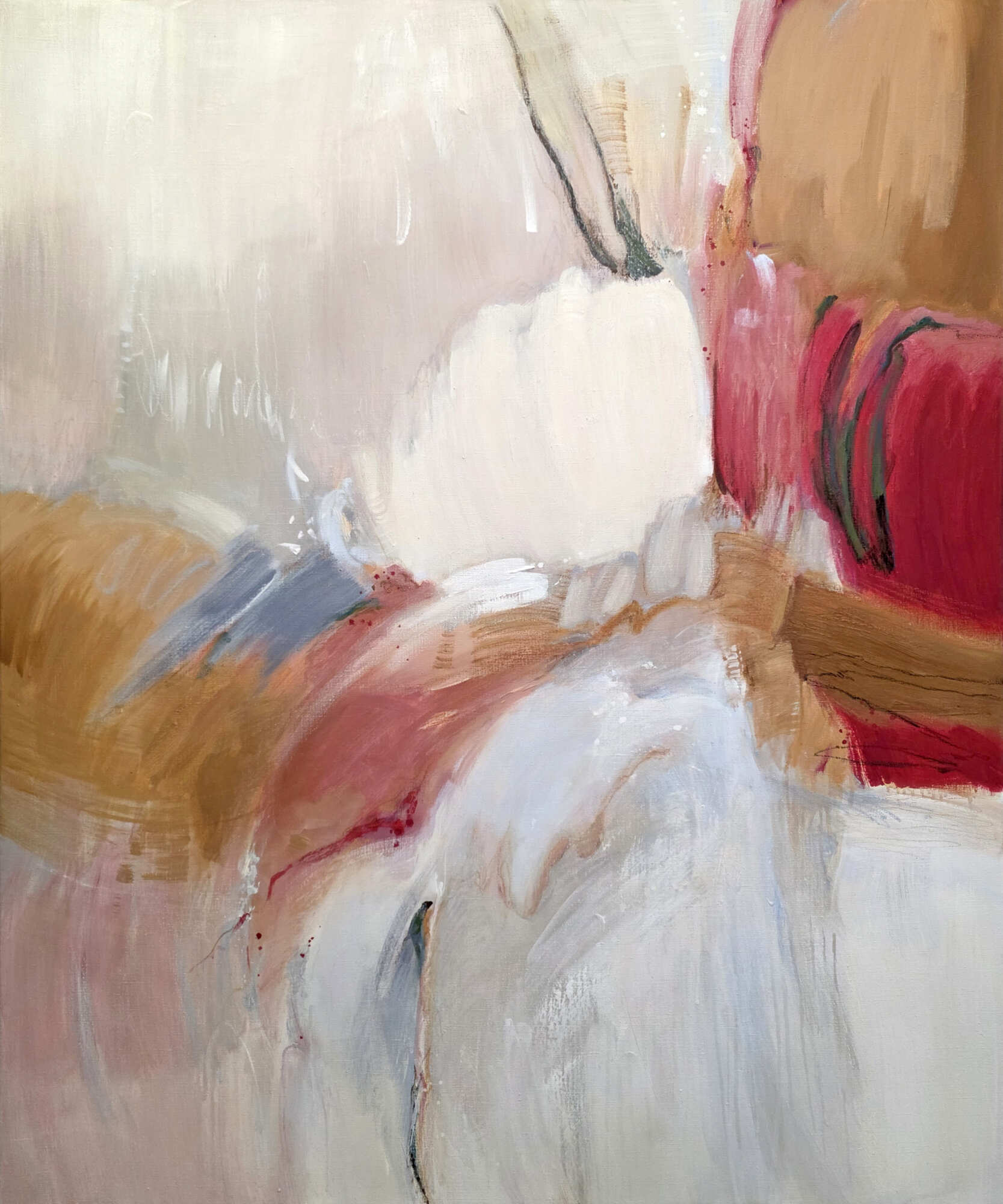 абстракция с красным картина